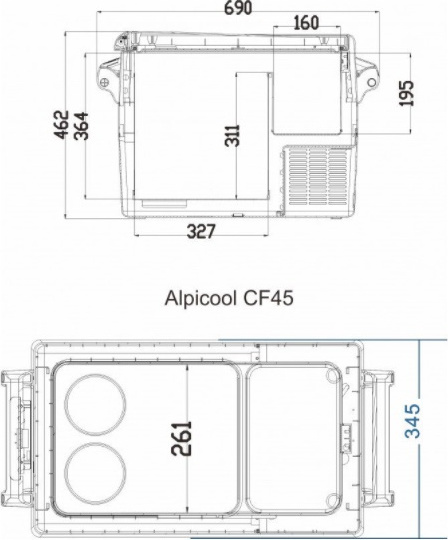 Цена Холодильник автомобильный ALPICOOL AL121 CF45