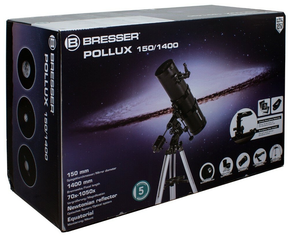 Телескоп BRESSER Pollux 150/1400 EQ3 Казахстан