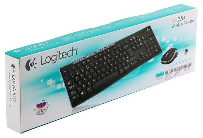 Цена Клавиатура LOGITECH MK270 (920-004518) + мышь