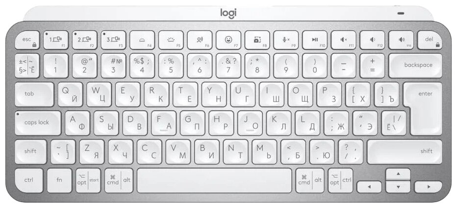 Клавиатура LOGITECH MX Keys Mini Minimalist Wireless Illuminated Keyboard PALE GREY (920-010502)