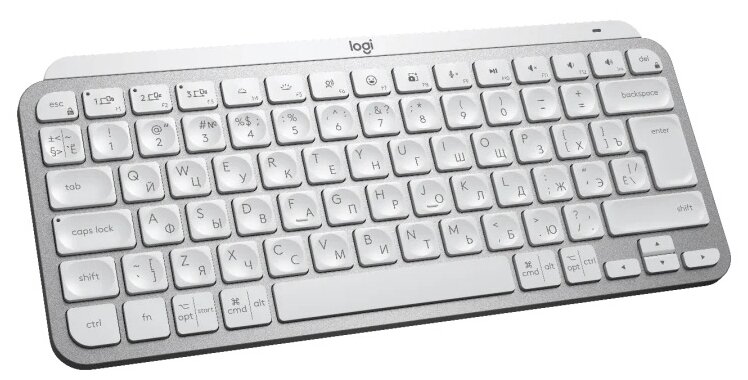 Фото Клавиатура LOGITECH MX Keys Mini Minimalist Wireless Illuminated Keyboard PALE GREY (920-010502)
