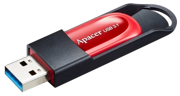 Картинка USB-накопитель Apacer AH25A 64GB Чёрный (AP64GAH25AB-1)