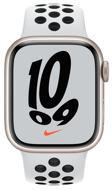 Фото Смарт-часы Apple Watch Series 7 GPS 41mm white nike sport band MKN33