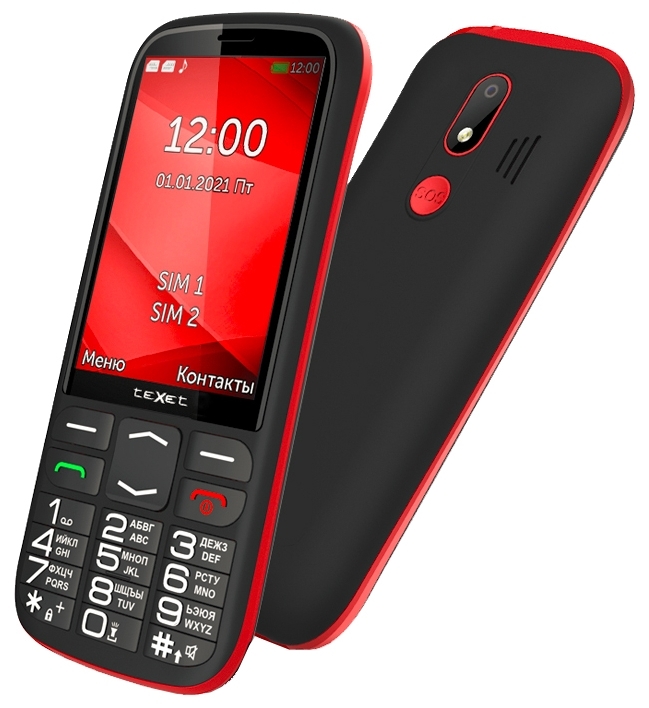 Цена Мобильный телефон TEXET TM-B409 Black-Red