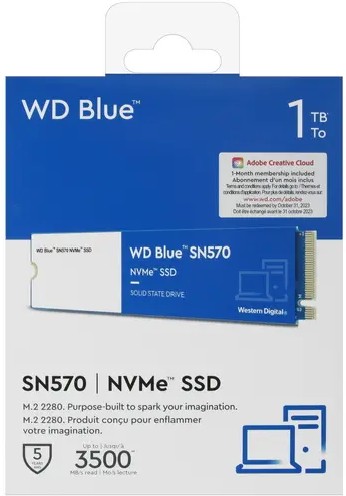 Фотография Жесткий диск SSD Western Digital BLUE WDS100T3B0C