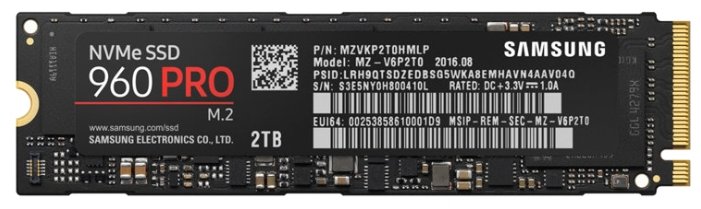 Жесткий диск SSD SAMSUNG 960 PRO MZ-V6P2T0BW