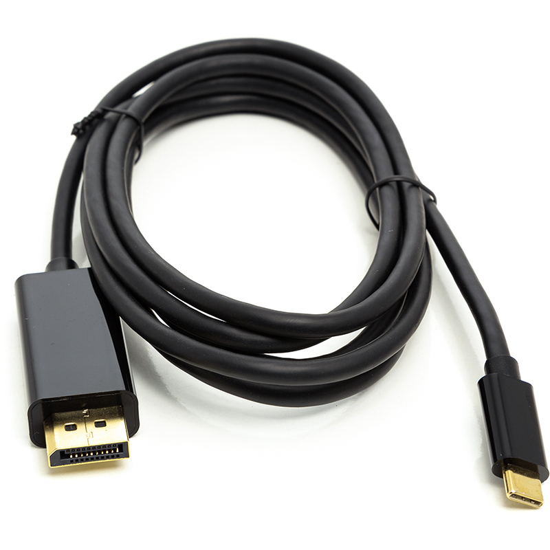 Фото Кабель PowerPlant USB Type-C 3.1 Thunderbolt 3 (M) - DisplayPort (M), 4K, 1.8 м CA911844 