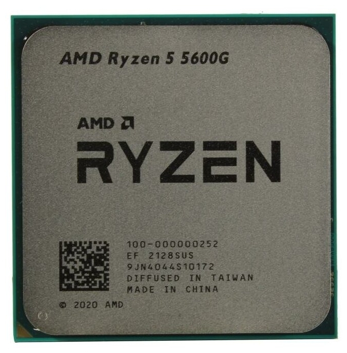 Фото Процессор AMD Ryzen 5 5600G 3.9GHz (Cezanne 4.4) 6C/12T 100-100000252BOX 3/16MB 65W AM4 Vega7 box