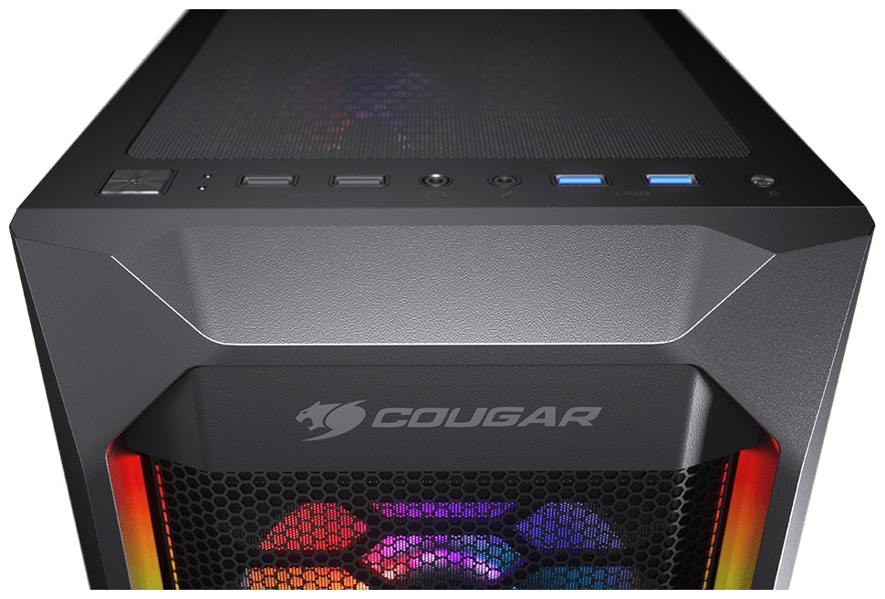 Цена Компьютерный корпус COUGAR MX440-G RGB без Б/П (CGR-56C2B-G-RGB)