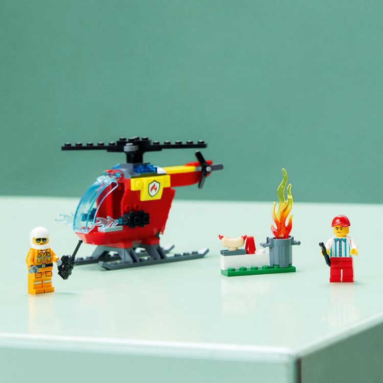 Цена Конструктор LEGO Пожарный вертолёт CITY 60318