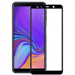 Защитное стекло Full screen PowerPlant для Samsung Galaxy A7 (2018), Black GL606023