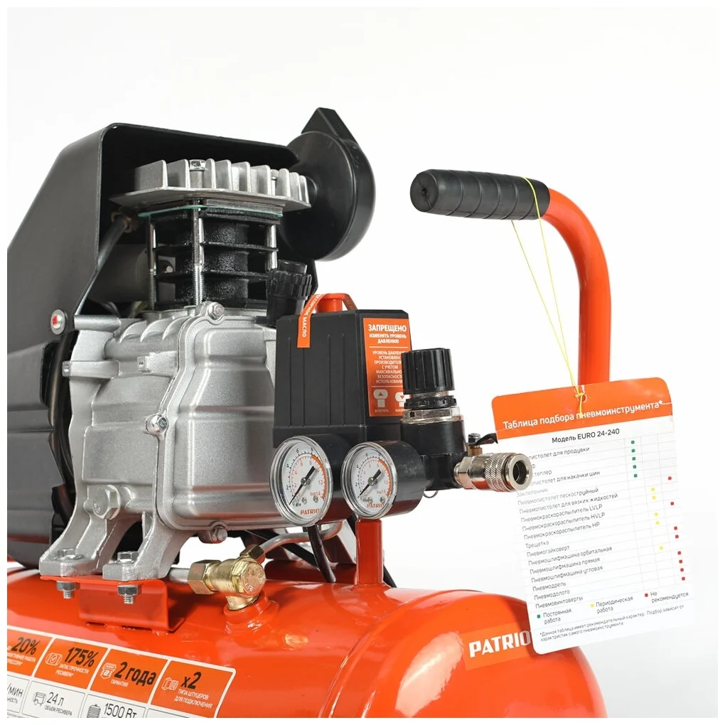 Картинка Компрессор PATRIOT EURO 24-240 Картинка Компрессор PATRIOT EURO 24-240