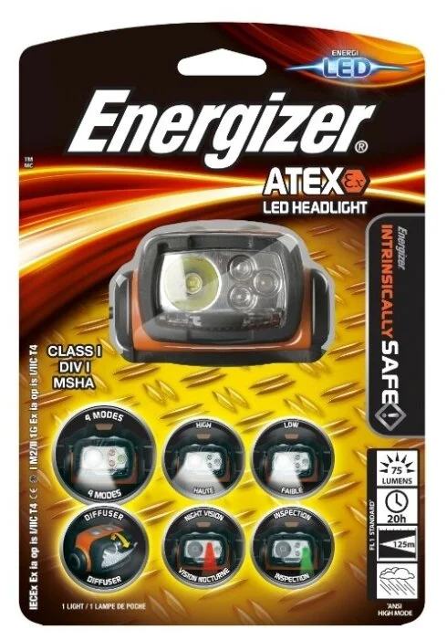 Фотография Фонарь налобный ENERGIZER Headlight 3x AAA Фотография Фонарь налобный ENERGIZER Headlight 3x AAA