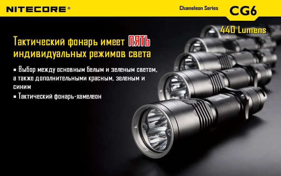 Фотография Фонарь NITECORE CG6 Фотография Фонарь NITECORE CG6