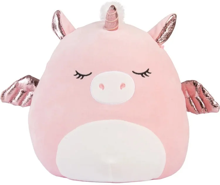 Фото Мягкая игрушка Squishmallows 39441 Хрюшка-единорожка Грисси, 30см Фото Мягкая игрушка Squishmallows 39441 Хрюшка-единорожка Грисси, 30см