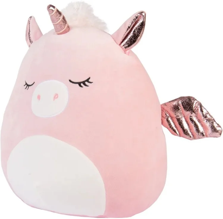 Фотография Мягкая игрушка Squishmallows 39441 Хрюшка-единорожка Грисси, 30см Фотография Мягкая игрушка Squishmallows 39441 Хрюшка-единорожка Грисси, 30см