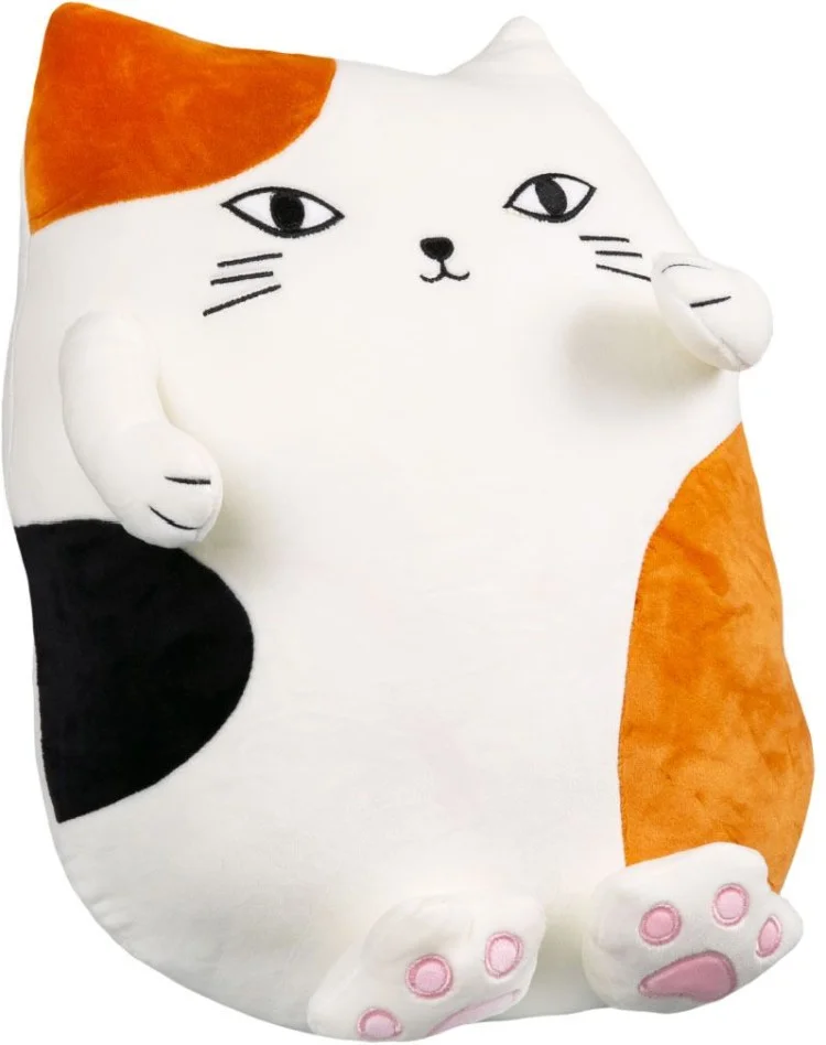 Мягкая игрушка BULU-XIONG подушка Котик триколор, 38см BL-8013C