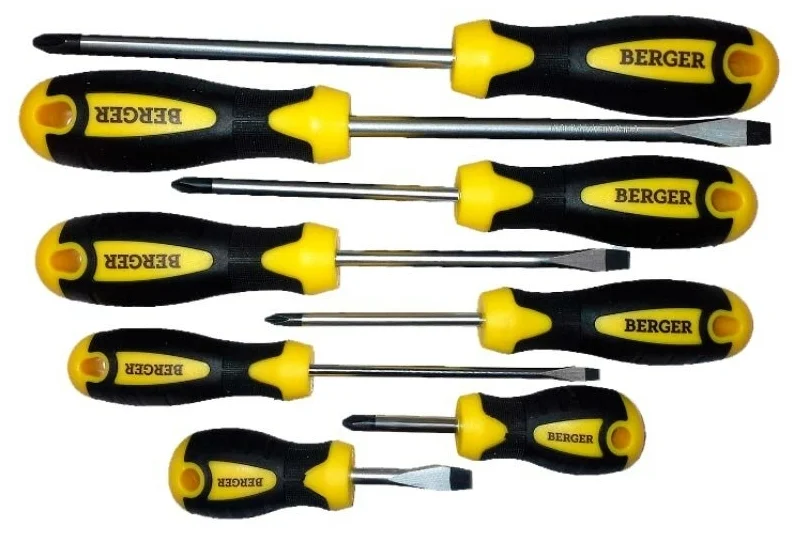 Набор отверток 8 предметов BERGER BG1062
