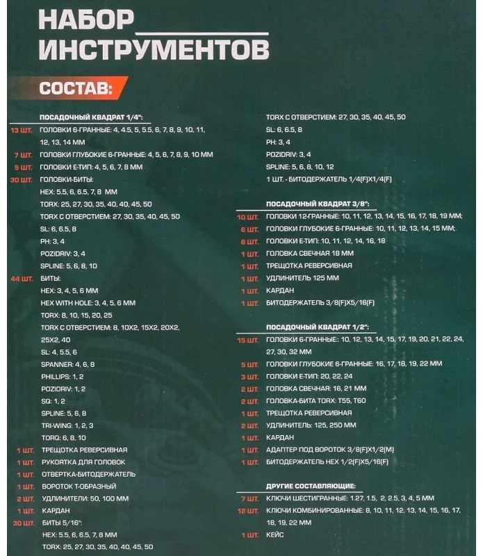 Набор инструментов ROCKFORCE 216пр.PROFI (RF-38841(NEW) Казахстан Набор инструментов ROCKFORCE 216пр.PROFI (RF-38841(NEW) Казахстан