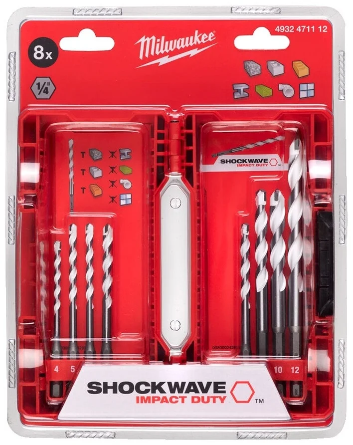 Картинка Набор сверл MILWAUKEE 4932471112 Картинка Набор сверл MILWAUKEE 4932471112