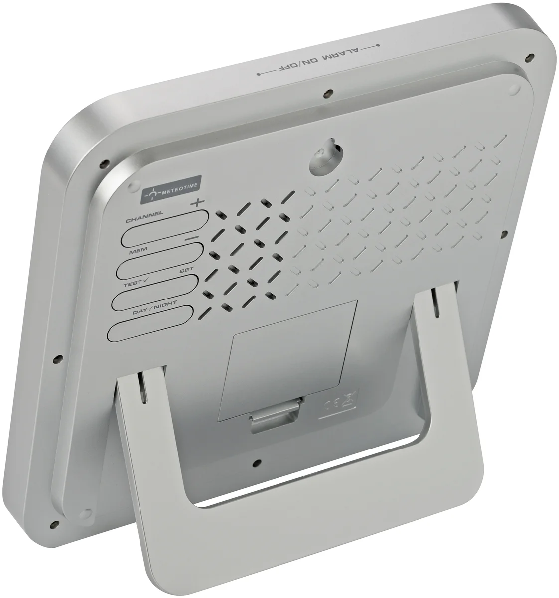 Картинка Часы настенные BRESSER MyTime Meteotime LCD, серебристые Картинка Часы настенные BRESSER MyTime Meteotime LCD, серебристые