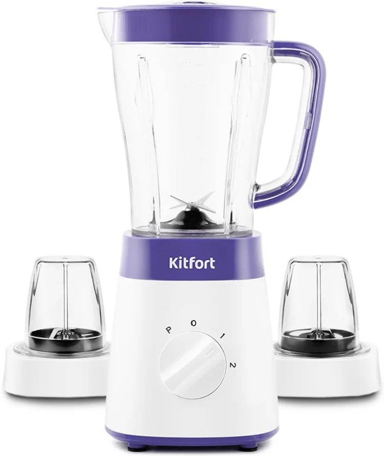 Блендер KITFORT КТ-3031-1 бело-фиолетовый 3 в 1
