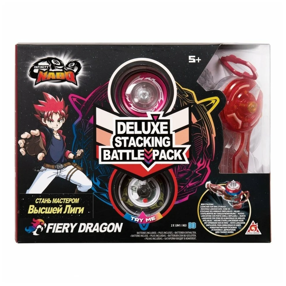 Фото Игрушка Infinity Nado 38779 Волчок Стакинг Делюкс Fiery Dragon