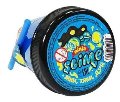 Фото Игрушка Slime &amp;amp;quot;Ninja&amp;amp;quot; S130-1 Смешивай цвета 2 в 1 Синий Желтый 130гр