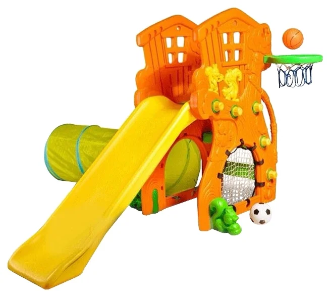 Фото Горка-Комплекс CHING CHING БЕГЕМОТ (горка, качели, баскет.кольцо) 160х177х110н Фото Горка-Комплекс CHING CHING БЕГЕМОТ (горка, качели, баскет.кольцо) 160х177х110н