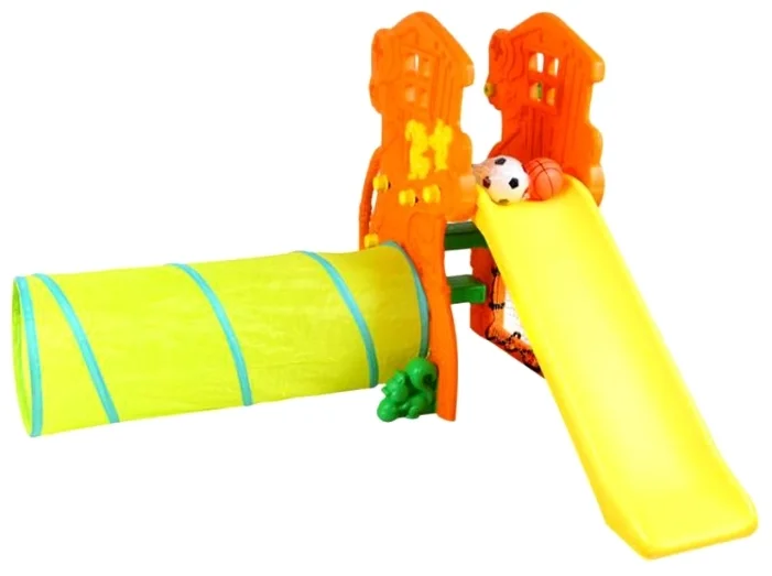 Фотография Горка-Комплекс CHING CHING БЕГЕМОТ (горка, качели, баскет.кольцо) 160х177х110н Фотография Горка-Комплекс CHING CHING БЕГЕМОТ (горка, качели, баскет.кольцо) 160х177х110н