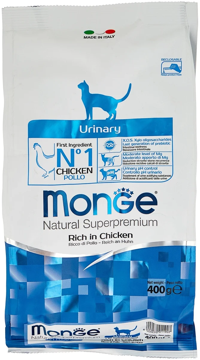 Корм MONGE VETSOLUTION CAT URINARY-OXAL..ВЕТЕРИНАРНАЯ ДИЕТА ДЛЯ КОШЕК ПРИ МОЧЕКАМЕННОЙ БОЛ. 1,5 кг