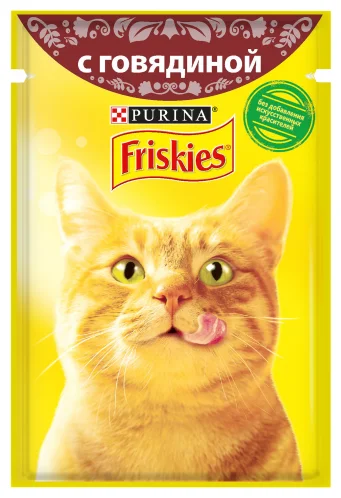 Фото Корм для кошек PURINA Friskies говядина 85 гр Фото Корм для кошек PURINA Friskies говядина 85 гр