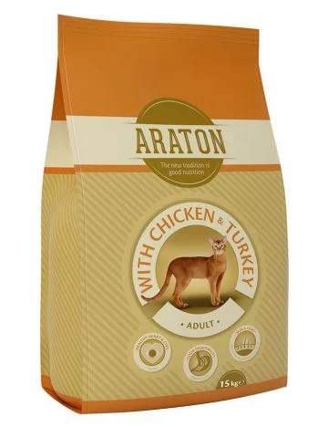 Корм для взрослых кошек ARATON cat adult Outdoor 15 кг