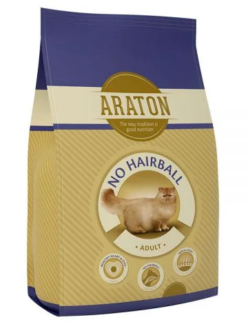 Araton adult chicken&beef (no hairball)/д.взр кошек кур+говяд. вывод шерсти 400гр сух/корм