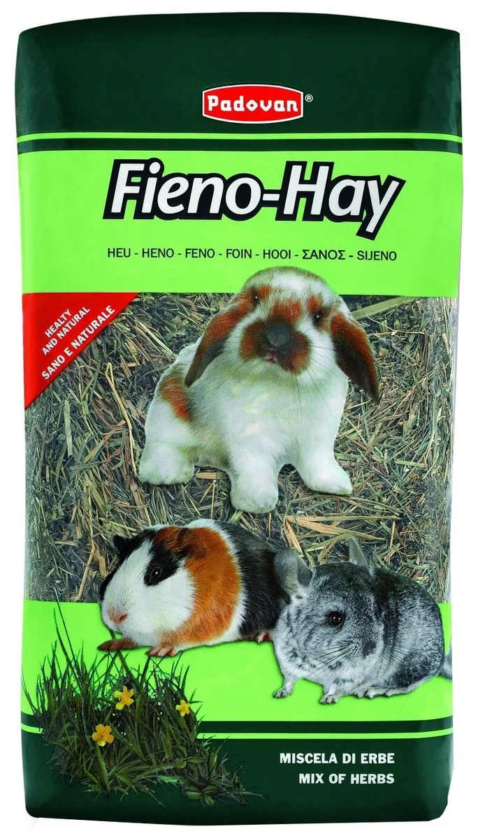 Сено PADOVAN FIENO-HAY луговые травы д/крупных грызунов (1кг/20л) 000848