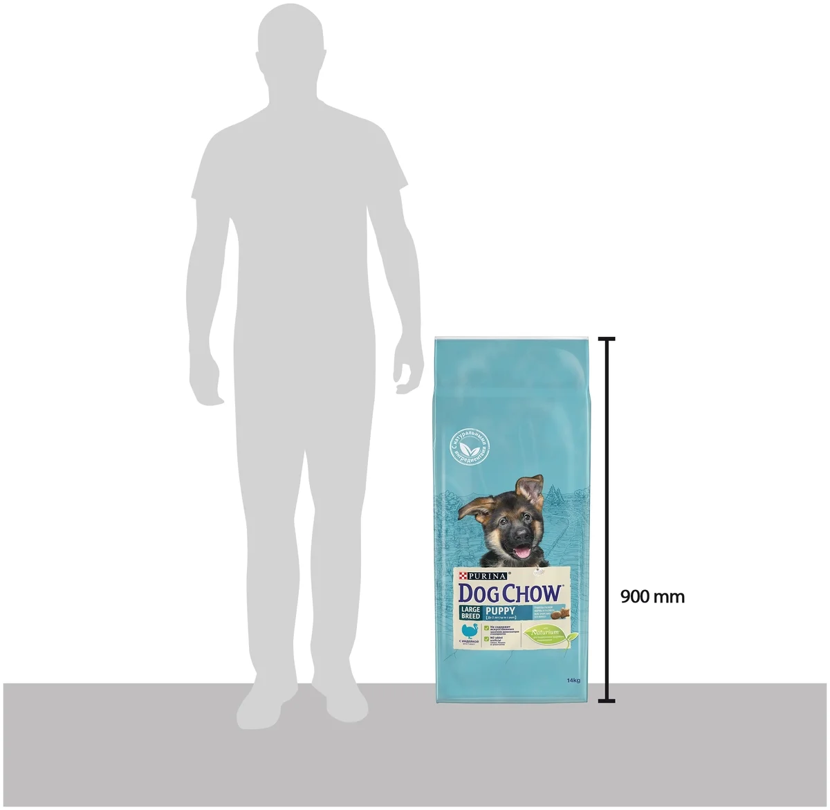 Фотография Корм для собак PURINA Dog Chow д/щенков крупн.пород индейка 14 кг