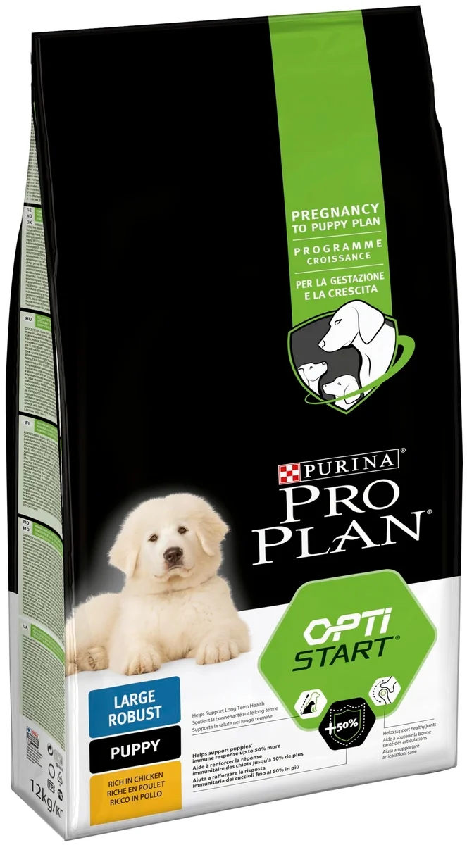 Картинка Корм для собак PURINA Pro Plan д/щенков круп.пор. Robus курица/рис 12 кг