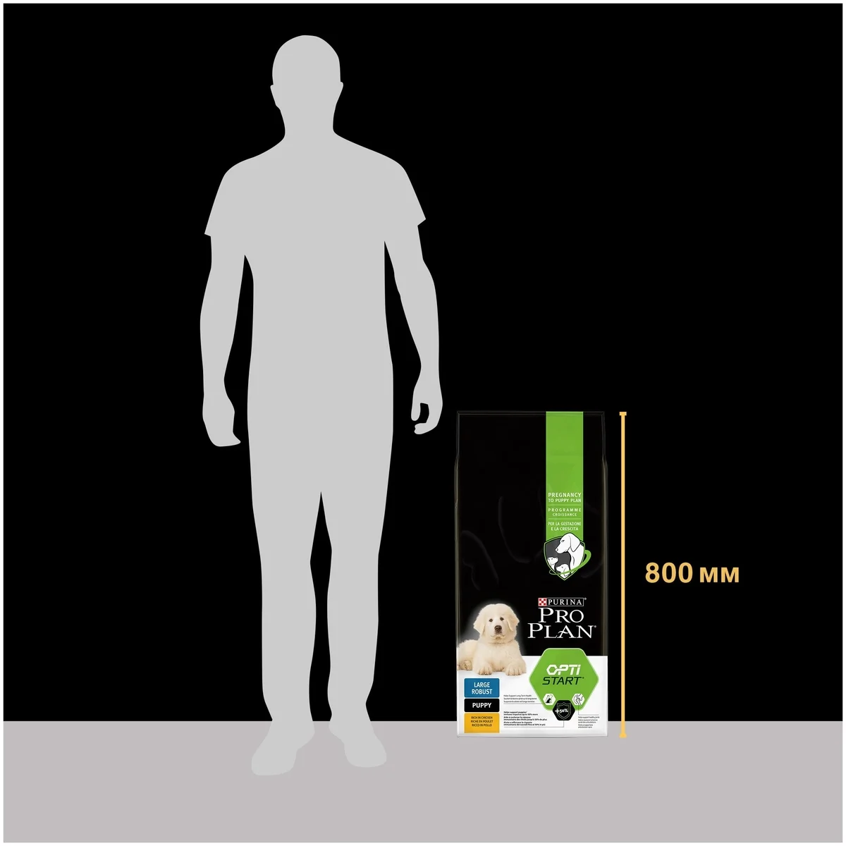 Купить Корм для собак PURINA Pro Plan д/щенков круп.пор. Robus курица/рис 12 кг