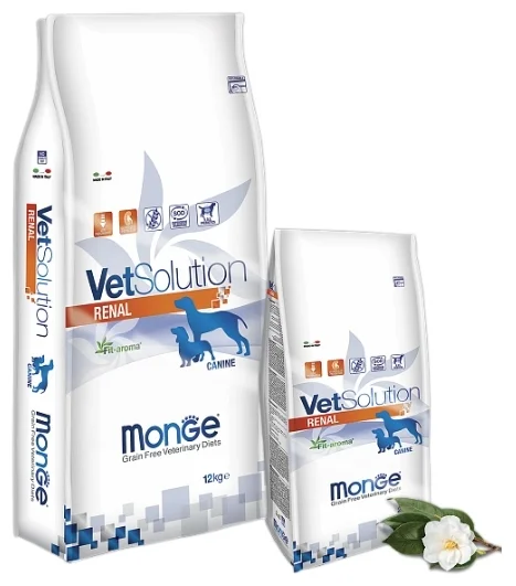 Корм MONGE VETSOLUTION DOG RENAL ВЕТЕРИНАРНАЯ ДИЕТА ДЛЯ СОБАК ПРИ ЗАБОЛЕВАНИЯХ ПОЧЕК 2 кг