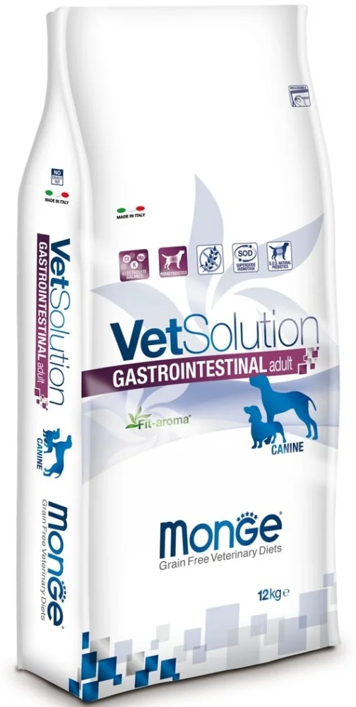 Корм MONGE DOG VETSOLUTION INTESTINAL диета при проблемах пищеварения 12 кг