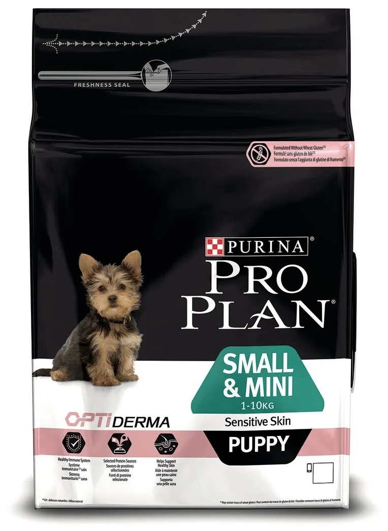 Фото Корм для собак PURINA Pro Plan д/щенков мелк.пор. лосось/рис 3 кг