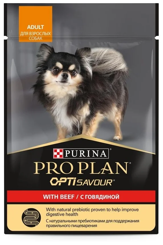 Фото Корм для собак PURINA Pro Plan Adult говядина 85 гр