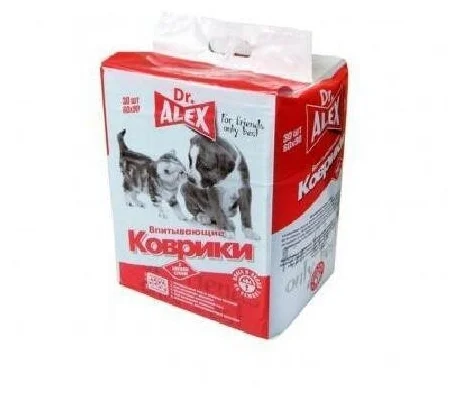 Фото Коврик для туалета Dr.ALEX впитывающие 60*90, 30шт/уп*4 шт