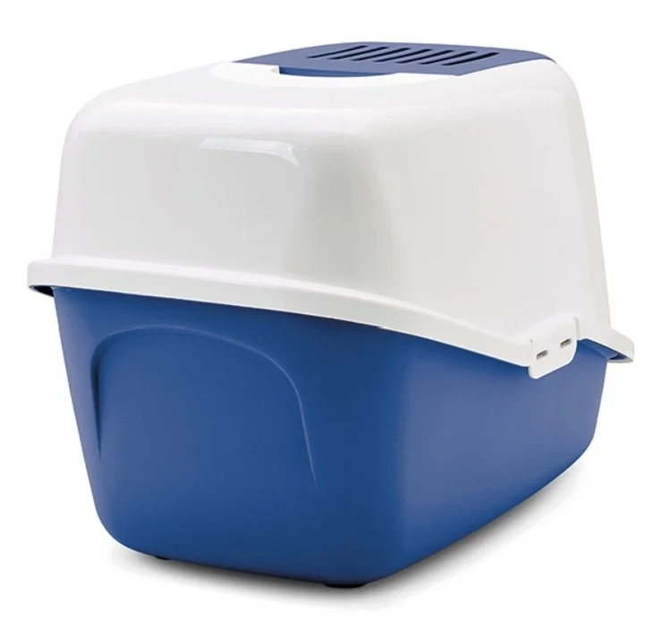 Фотография Туалет-био SAVIC Nestor с фильтром и дверцей, белый/синий A0227-0WCB (56x39x38,5)