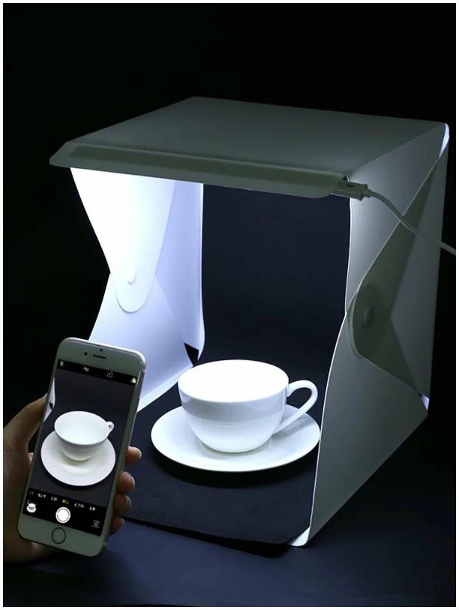 Фотография Софтбокс Puluz PU5022 24x23x22c + 2 LED панели PU5022