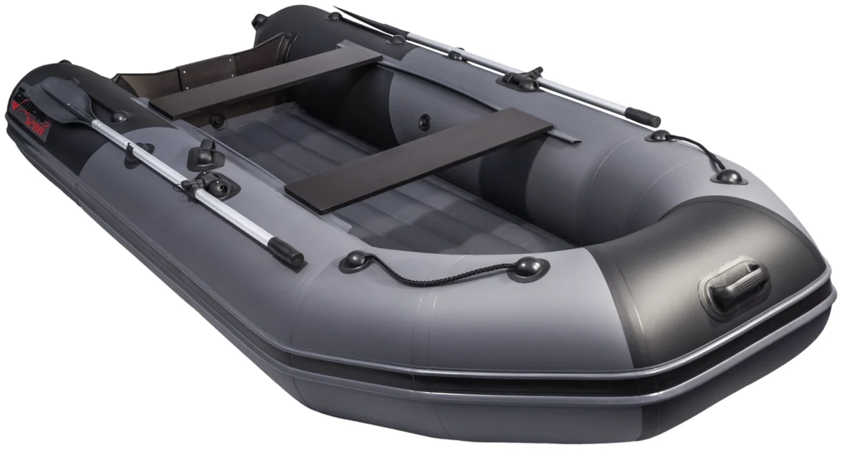 Лодка ТАЙМЕНЬ NX 3200 НДНД графит/черный