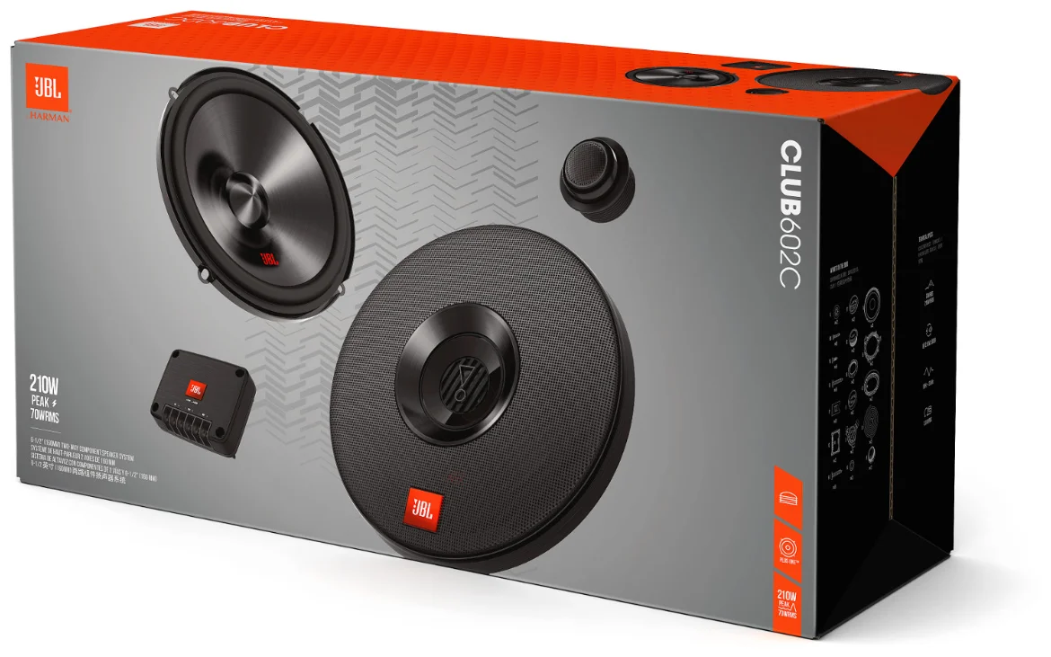 Колонки автомобильные JBL CLUB 602C 210W заказать