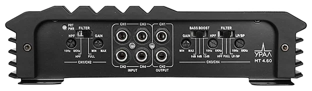 Фотография Усилитель автомобильный URAL МТ 4.60 четырехканальный Фотография Усилитель автомобильный URAL МТ 4.60 четырехканальный