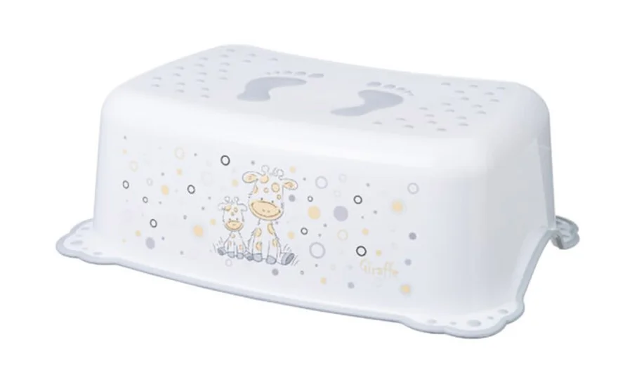 Фото Подставка под ноги MALTEX Жираф Белый/серая резинка 1513 Бел/с