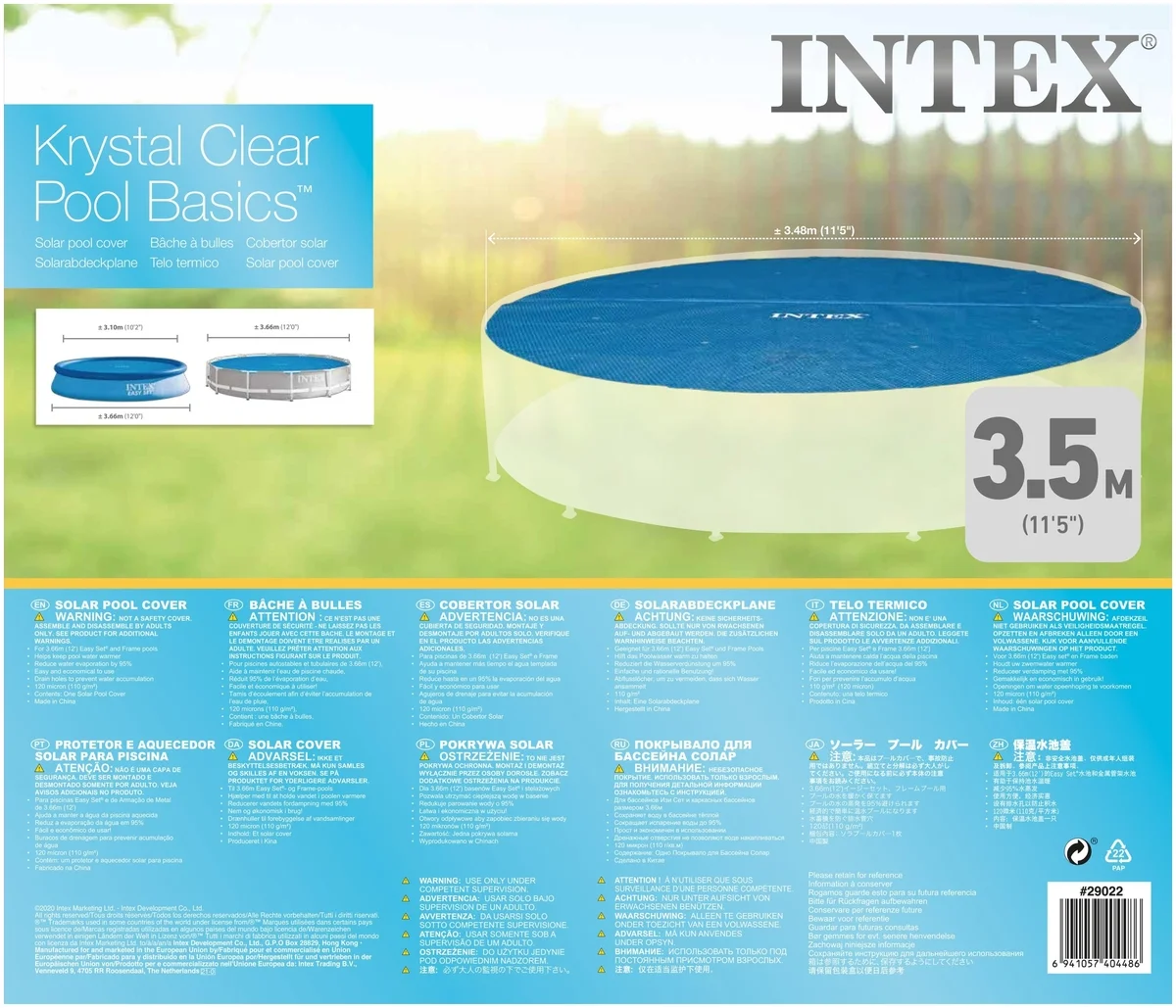 Фотография Тент для бассейна INTEX 29022